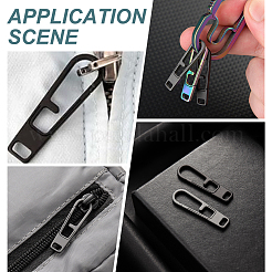 Titanium Alloy Zipper Pull Tabs&nbsp;PALLOY-WH0048-33A