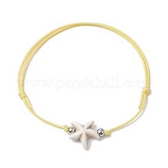 Waxed Polyester Braided Bead Bracelets&nbsp;BJEW-JB11105
