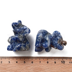 Natural Blue Spot Jasper Carved Figurines&nbsp;DJEW-L023-D03