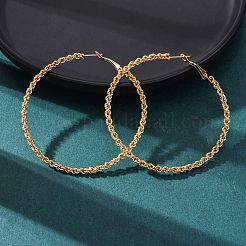 304 Stainless Steel Hoop Earrings&nbsp;EJEW-S250-02A-G