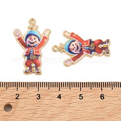 Christmas Alloy Enamel Pendants&nbsp;ENAM-K069-44C-G