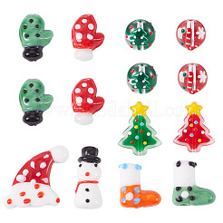 14Pcs Glass Beads&nbsp;LAMP-TA0002-07