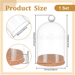 Glass Dome Cover&nbsp;AJEW-WH0604-68A