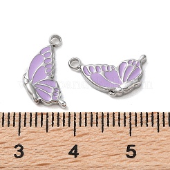 304 Stainless Steel with Enamel Charms&nbsp;STAS-L022-400P-02