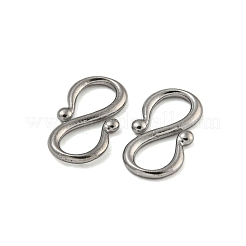 Non-Tarnish 304 Stainless Steel S-Hook Clasps&nbsp;STAS-U007-20B-P