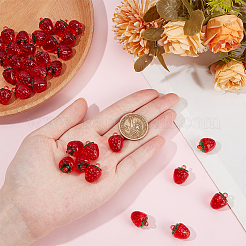 40Pcs Resin Imitation Fruit Pendants&nbsp;RESI-SC0003-18