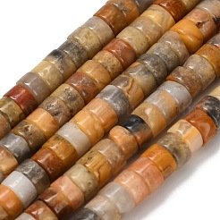 Natural Crazy Agate Beads Strands&nbsp;G-Z110-A22-2x4mm