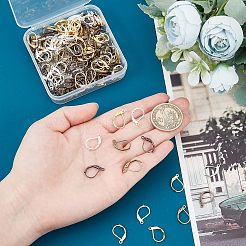 200Pcs 4 Colors Brass Leverback Earring Findings&nbsp;KK-NB0001-65