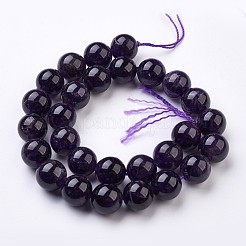 Natural Amethyst Bead Strands&nbsp;G-J376-20-14mm