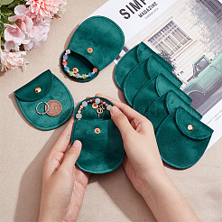 Velvet Jewelry Flap Pouches&nbsp;TP-WH0007-13G-01