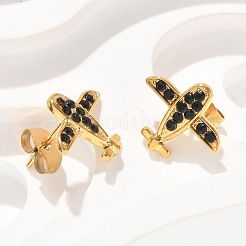 304 Stainless Steel Stud Earrings&nbsp;EJEW-F361-09G