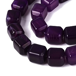 Natural Purple Agate Beads Strands&nbsp;G-Q608-10D