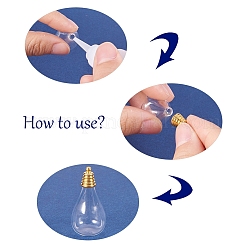 Glass Bottle Pendant Makings Sets&nbsp;DIY-PH0020-45