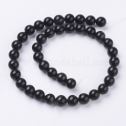 Natural Obsidian Beads Strands&nbsp;G-G099-10mm-24