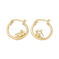 Angel & Devil Asymmetrical Earrings&nbsp;EJEW-A091-01G
