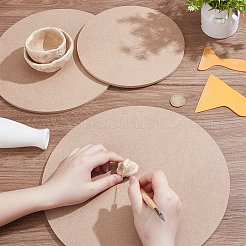 3Pcs 3 Styles Medium Density Fiberboard (MDF) Portable Clay Wedging Board with Built&nbsp;AJEW-UN0002-18