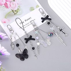 4Pcs Alloy Mobile Strap Sets&nbsp;DIY-SZ0009-99