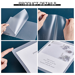 Rectangle Plastic Laminator Sheets&nbsp;AJEW-WH0348-843D