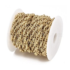 304 Stainless Steel Textured Rope Chains&nbsp;CHS-C022-03G