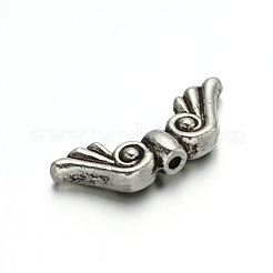 Wing Tibetan Style Alloy Beads&nbsp;TIBEB-ZN-9164-AS-RS