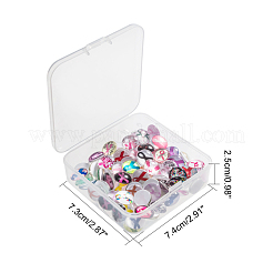 Flatback Glass Cabochons for DIY Projects&nbsp;GGLA-PH0005-12mm-06B