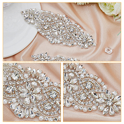 2Pcs Alloy with Rhinestone Sewing Decorate&nbsp;DIY-FH0006-82S