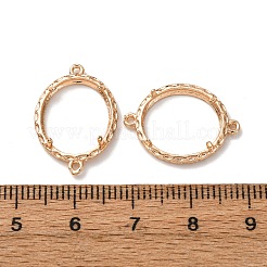 Oval Brass Connector Cabochon Settings&nbsp;KK-NH0007-06KCG