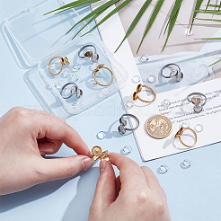 DIY Blank Dome Cuff Ring Making Kit&nbsp;DIY-UN0004-72