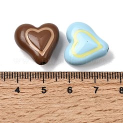 Two Tone Opaque Acrylic Enamel Beads&nbsp;OACR-H060-04
