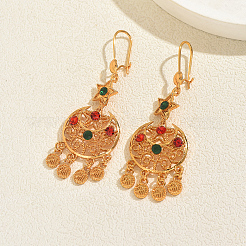 Moon with Star Alloy Chandelier Earrings&nbsp;KY9865