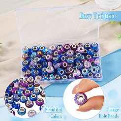 90Pcs 9 Styles Resin European Beads&nbsp;RPDL-TA0001-13