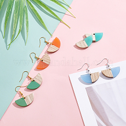 DIY Dangle Half Round Earring Making Kits&nbsp;DIY-OC0006-04