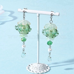 3 Pairs Jellyfish 304 Stainless Steel Shell Pearl Dangle Stud Earrings&nbsp;EJEW-TA00773