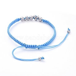 Adjustable Nylon Thread Braided Bead Bracelets&nbsp;BJEW-JB05289-02