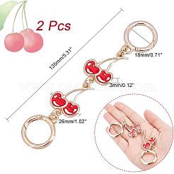 Alloy Enamel Cherry Link Chains for Purse Chains&nbsp;PURS-WH0001-41