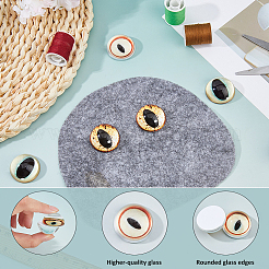 Glass Cat Eye Decorative Eye Piece&nbsp;DIY-WH0671-559C