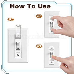 10 Bags Plastic Wall Plates Light Switch Cover Decoration&nbsp;AJEW-DL0001-32