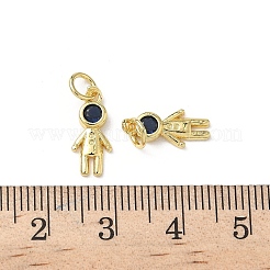 Brass Micro Pave Cubic Zirconia Pendants&nbsp;KK-L243-13G-02