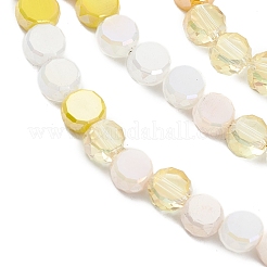 Gradient Color Electroplate Glass Bead Strands&nbsp;GLAA-E042-03B