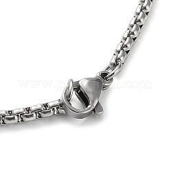Non-Tarnish 304 Stainless Steel Rugby Pendant Necklaces&nbsp;NJEW-Z023-02P