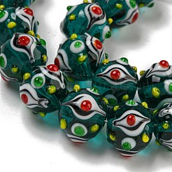 Handmade Lampwork Beads Strands&nbsp;LAMP-N025-05J