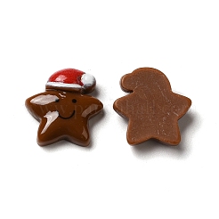 Christmas Opaque Resin Cabochons&nbsp;RESI-K019-36