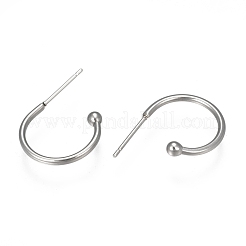 Tarnish Resistant 304 Stainless Steel Earring Hooks&nbsp;STAS-K211-01P-A