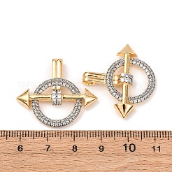 Brass Micro Pave Cubic Zirconia Pendants&nbsp;KK-G543-14GP-02