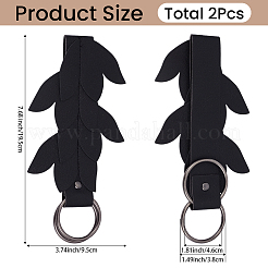 2Pcs Imitation Leather Renaissance Skirt Hikes for Women&nbsp;AJEW-CL0003-54B