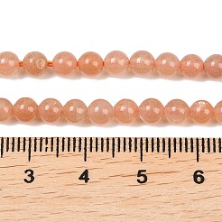 Natural Sunstone Beads Strands&nbsp;G-G342-A01-4.5mm