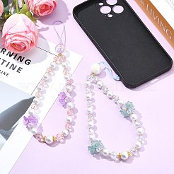 2Pcs 2 Styles Glass & Acrylic Mobile Straps&nbsp;HJEW-SZ00106