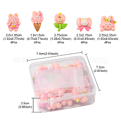 20Pcs 5 Styles Thanksgiving Day Theme Cartoon Opaque Resin Cabochons&nbsp;RESI-FS0001-51