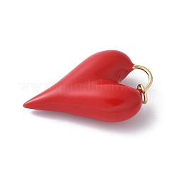 Brass Enamel Pendants&nbsp;KK-D336-08G-03