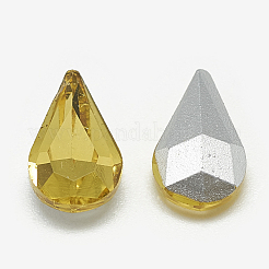 Pointed Back Glass Rhinestone Cabochons&nbsp;RGLA-T082-6x10mm-22